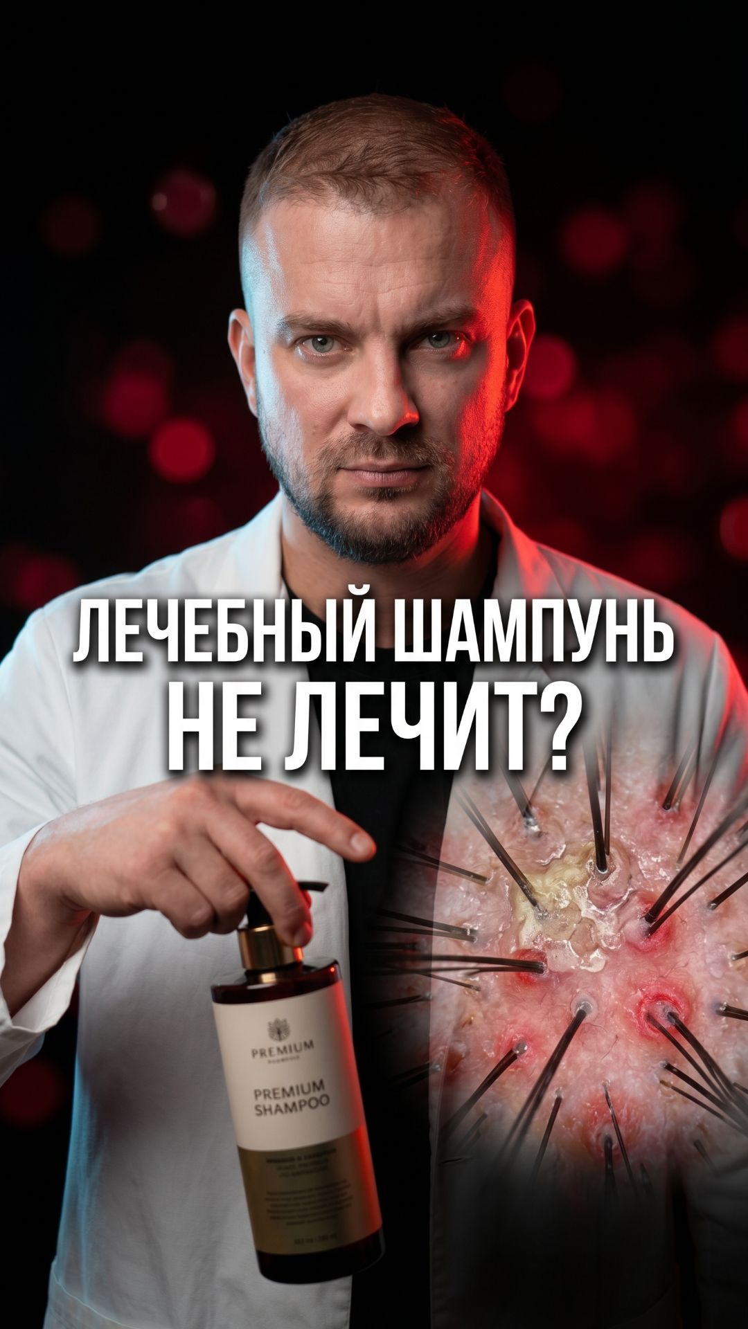 Забитые поры, задыхающийся фолликул — вот что делает «лечебный» шампунь на самом деле.