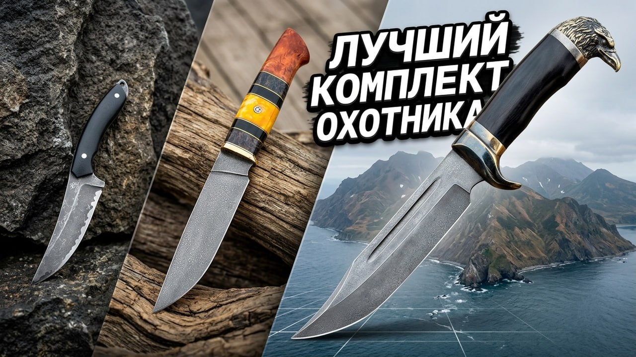 🦊 🦅 ⚔️ Три ножа для охотника с Курил!