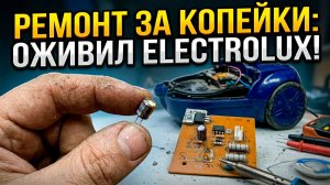 Пылесос включается и сразу глохнет? Копеечный ремонт Electrolux своими руками!