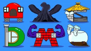 Alphabet Lore СТАЛИ ДОМАМИ! Обратные Игрушки 🏠