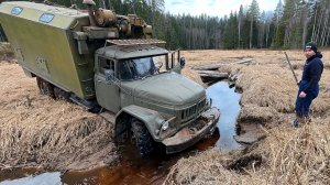 Оживляем КУНГ и едем к ДОТу на ЗИЛ-131