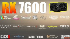 RX 7600 8GB | Тестирование в 30 играх в 2026 | 1080p
