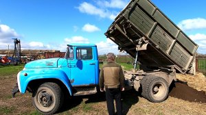 Сегодня по плану подвоз грунта! Намечается интересный сюжет!