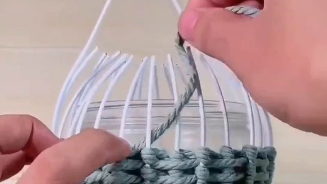 Корзинка из пустой банки 🧺