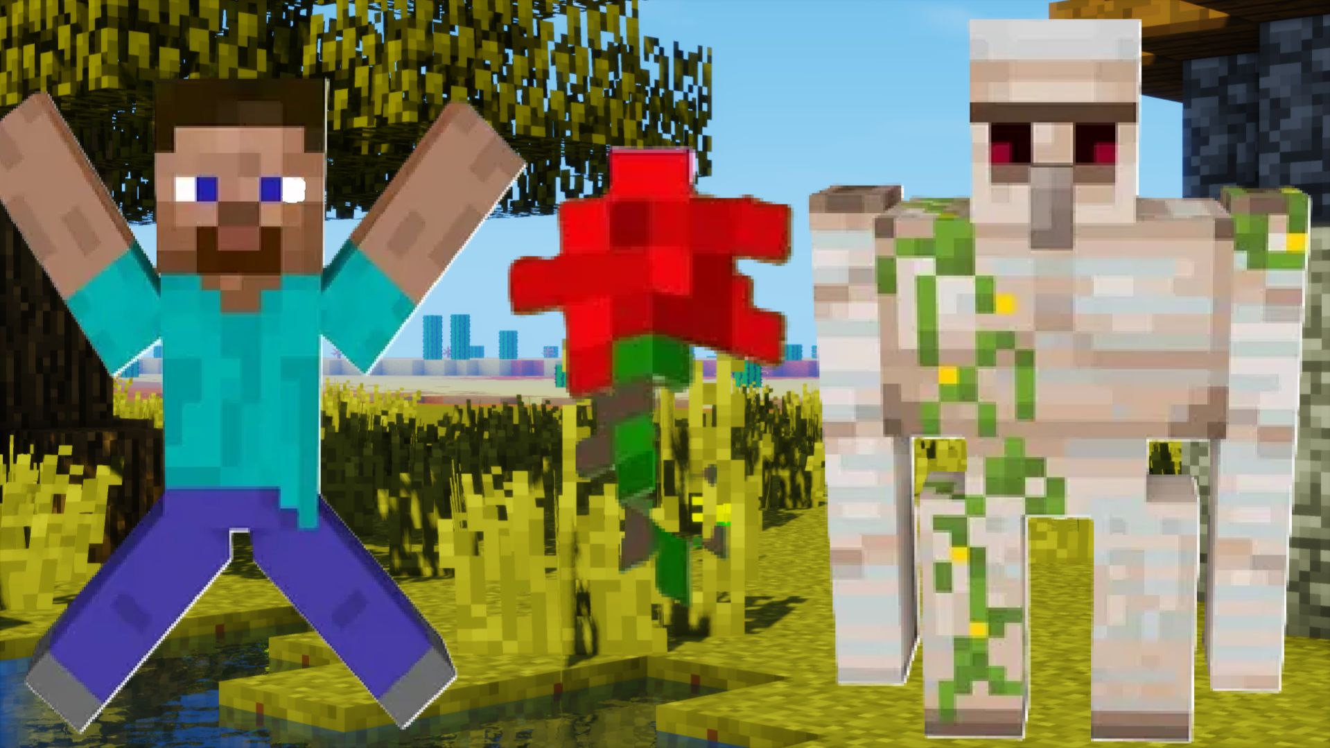 ГОЛЕМ Vs СТИВ! ЧЕЙ ЦВЕТОК?