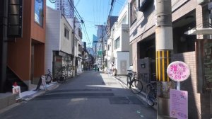 Осака современный и традиционный город прогулка по улицам и районам Японии