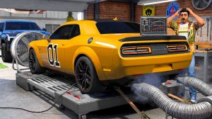 ОТЕЦ И СЫН В GTA 5 - СДЕЛАЛ ОГНЕННЫЙ ВЫХЛОП НА DODGE CHALLENGER SRT8 И ЧИП ТЮНИНГ! 🌊ВОТЕР