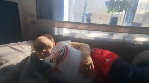 малышка с папой