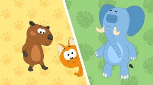 🍿 Котенок Котэ - КАПИБАРА - Песенка мультик для детей малышей