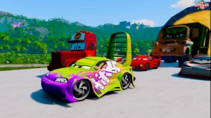 Маккуин и Мэтр прыгают в золотую яму 💰🐉 Что внутри? Тачки для детей