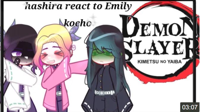 Hashira React To Emily Kocho, °Gacha Nebula Ft Demon Slayer°