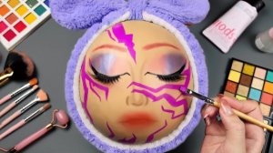 K-pop Demon Hunters Makeup 😈 ASMR Skincare Routine 🟣 Best satisfying makeup asmr (No talking)