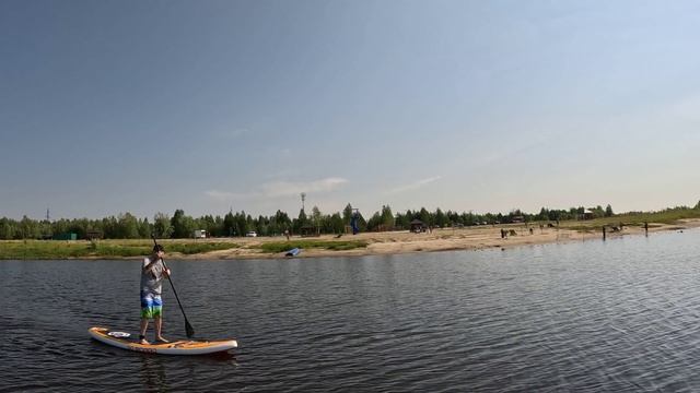Первые шаги Кости на сапе.