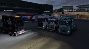 Euro Truck Simulator 2 Конвой со стримером на YouTube leonxzet 5.