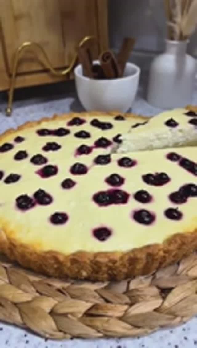 Творожный пирог .