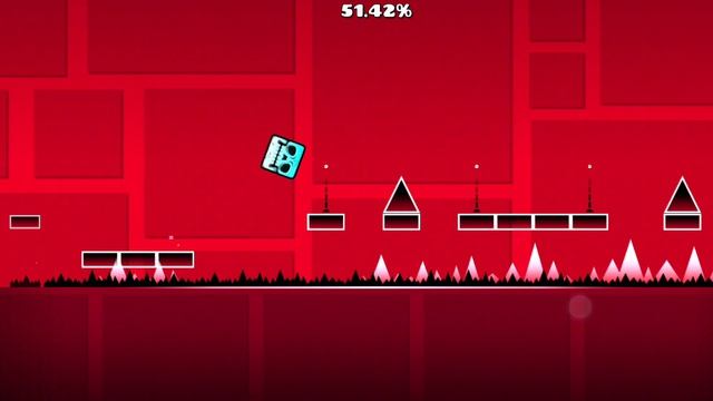 Полное прохождение уровня Stereo Madness!В игре под названием Geometry Dash