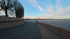 Стрелка Васильевского острова. Апрель 2026.