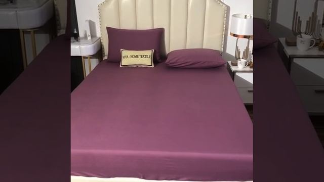 Комплект постельного белья Однотонный Сатин «Сиреневые сумерки»