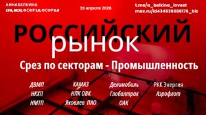 Российский рынок: где формируются сетапы | Часть 1 - Сектор промышленности