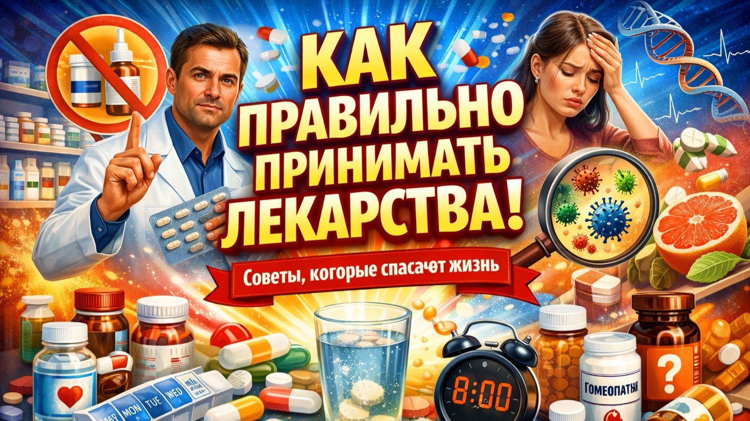 Как правильно принимать лекарства