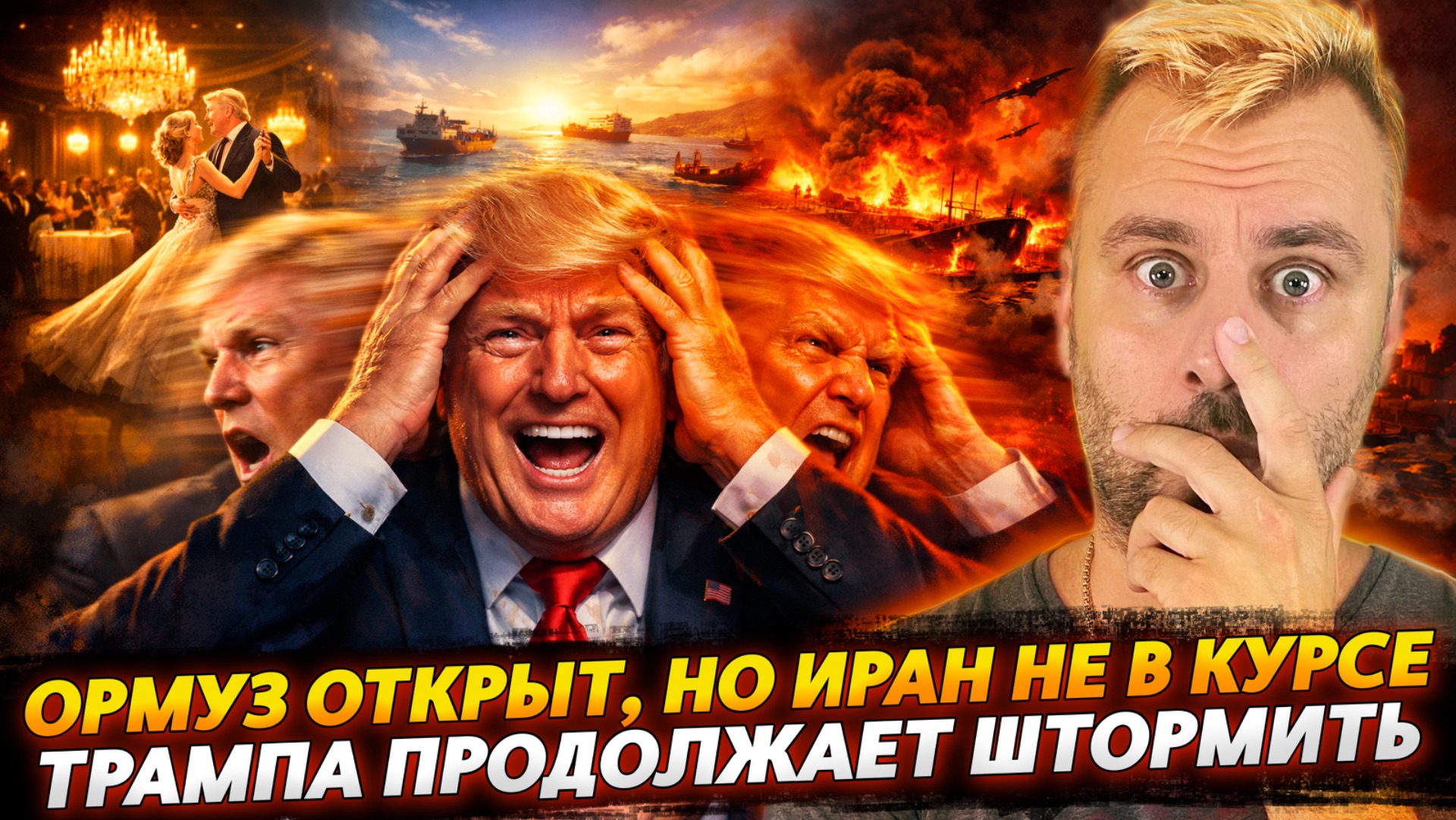 ТРАМПА ПРОДОЛЖАЕТ ШТОРМИТЬ. ОРМУЗСКИЙ ПРОЛИВ ШРЁДИНГЕРА