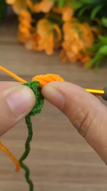 красивый цветок  крючком