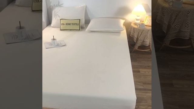 Комплект постельного белья Однотонный Сатин «Молочный фарфор»