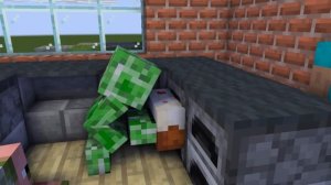3 Minecraft Monster School Animation - Cooking Challenge [#3]