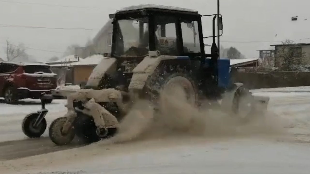 очистка дорог от снега 258 часть