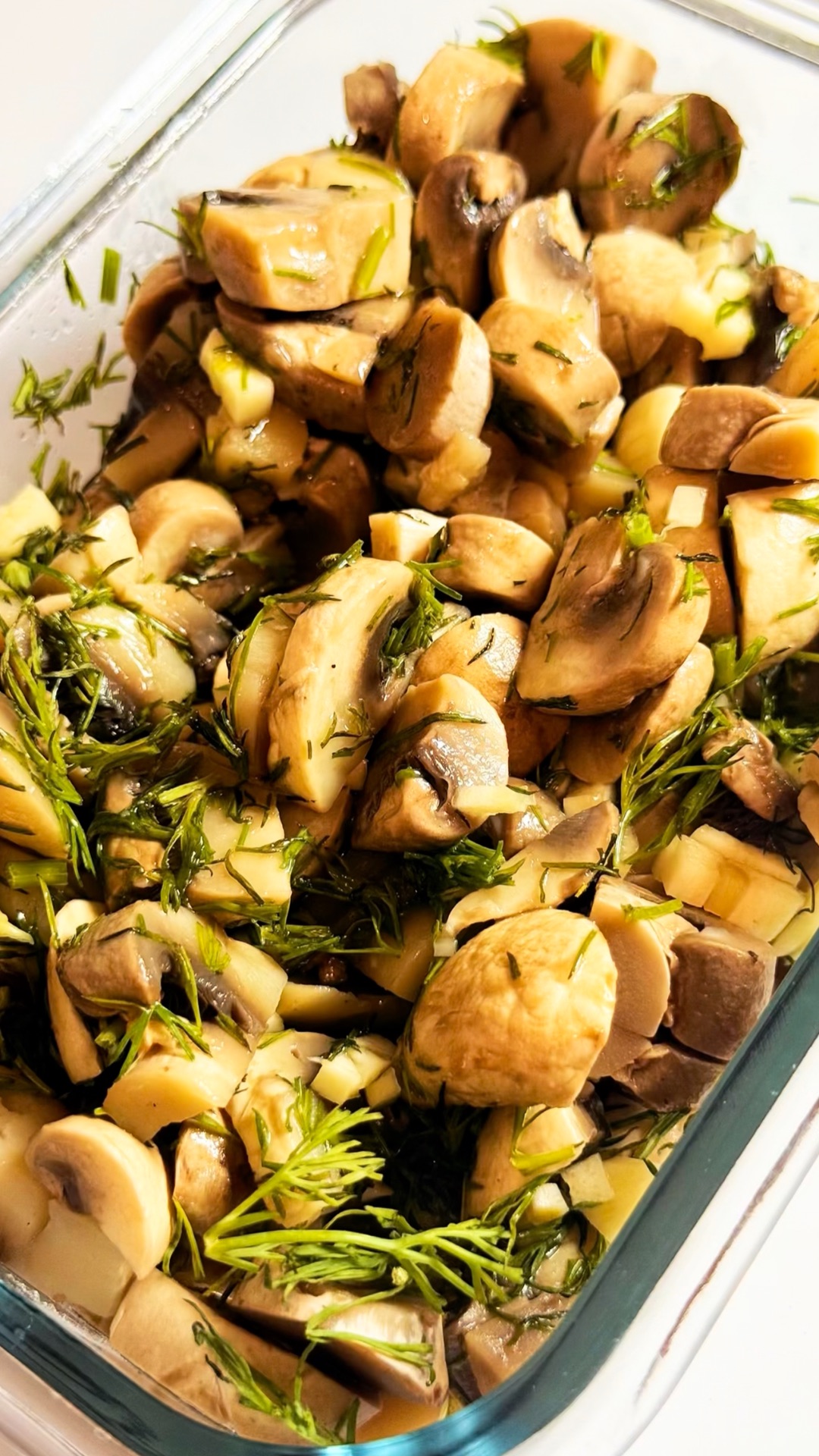 Быстрая закуска из шампиньонов