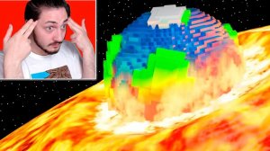 ЧТО  БУДЕТ ЕСЛИ СОЛНЦЕ ПРОГЛОТИТ ЗЕМЛЮ В МАЙНКРАФТЕ - реакция Градуса и Райма