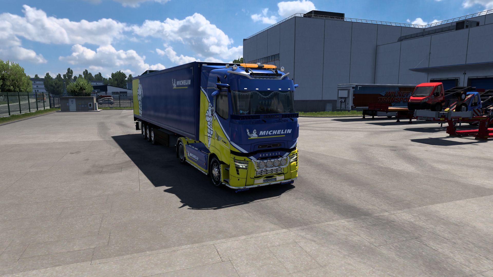 Euro Truck Simulator 2 Экспресс доставка из Дании во Францию на грузовике Renault.
