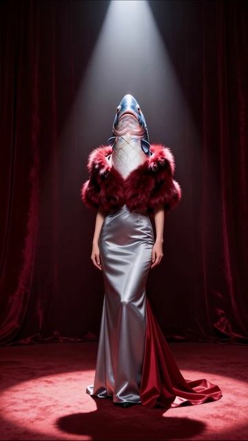 Необычное модное шоу: стиль подводного мира #мода #творчество #эксперимент