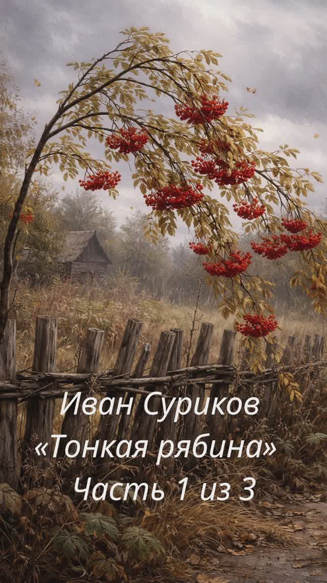 Иван Суриков — «Тонкая рябина»  Часть 1 из 3