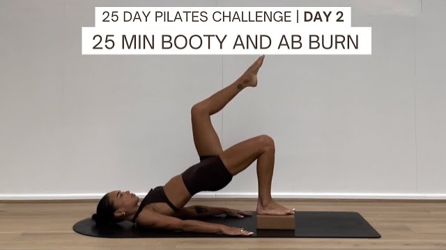 25-ДНЕВНЫЙ ЧЕЛЛЕНДЖ ПО ПИЛАТЕСУ | ДЕНЬ 2 | ЯГОДИЦЫ И ПРЕСС С БЛОКОМ ДЛЯ ЙОГИ | Домашняя тренировка