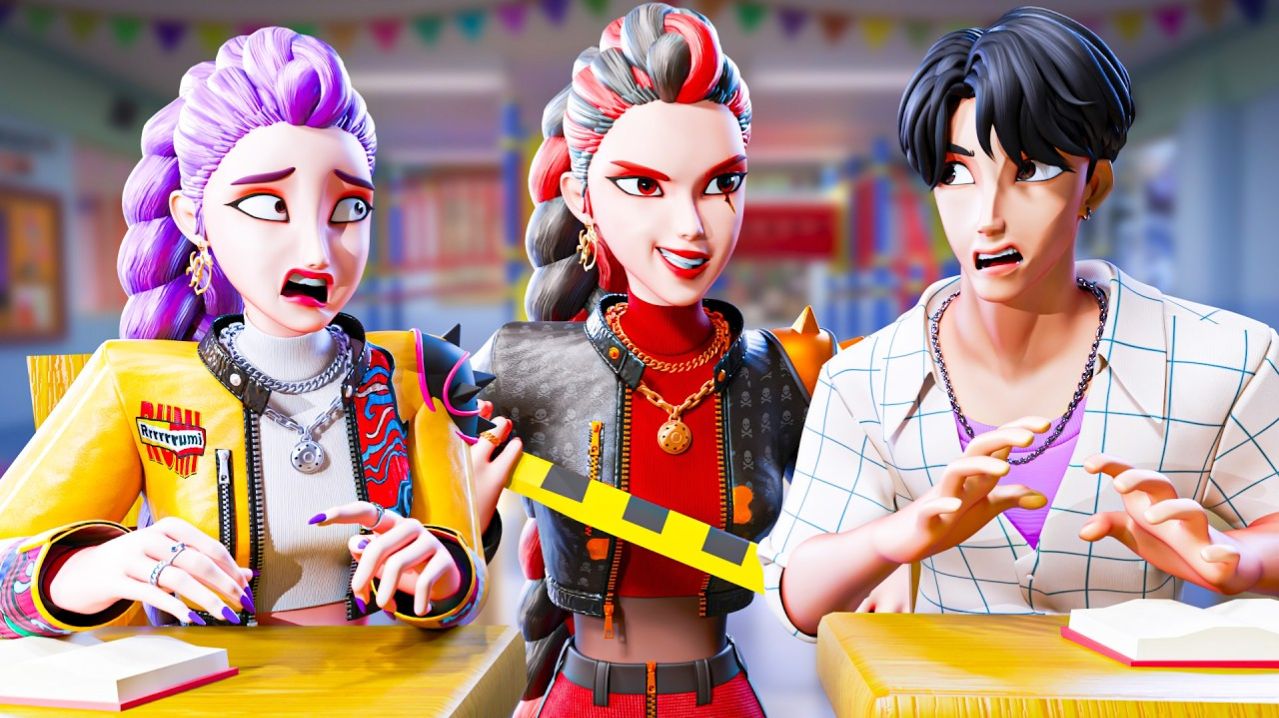 ЗЛАЯ СЕСТРА РУМИ В ШКОЛЕ! K-Pop Охотницы на Демонов Huntrix анимация