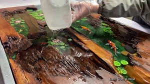 Мастер-класс по созданию эпоксидного шедевра Рыбка кои на коряге