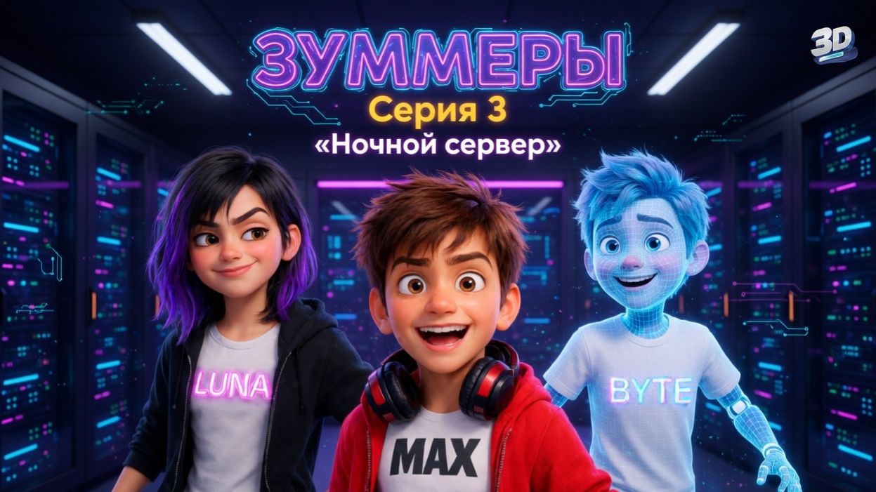 Зуммеры: Серия 3 - «Ночной сервер»