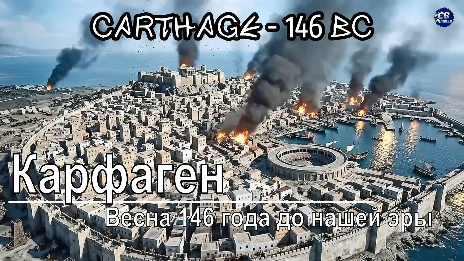 Всемирная история Карфаген Единственный город, которого по-настоящему боялся Рим (ИИ-реконструкция)