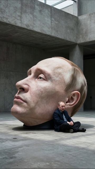 Гигантская голова: инсталляция и ее символика #искусство #инсталляция #провокация