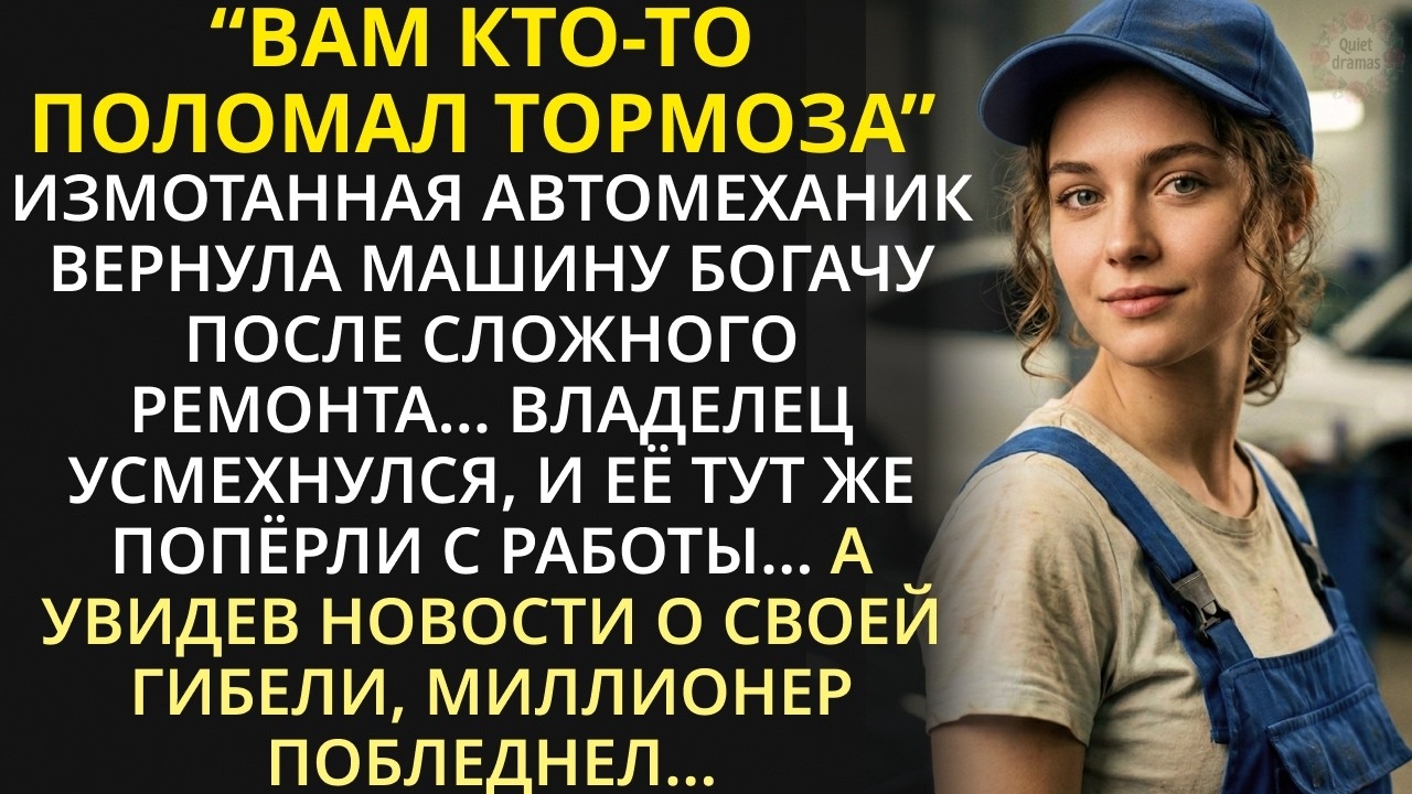 Потеряв работу, автомеханик зашла в раздевалку за вещами. А услышав голос шефа за стенкой, задрожала