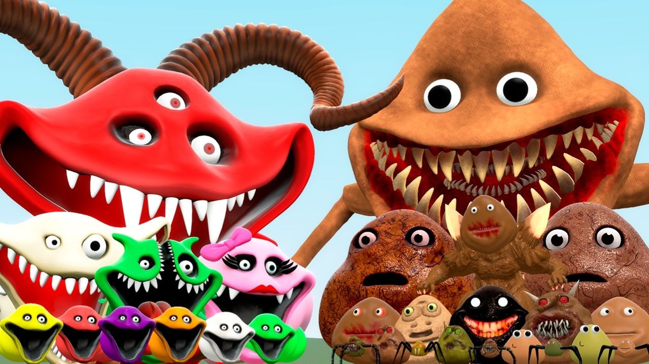 Вся семья дьявольских баранов-голодных червей против кассет мести Пу Бу