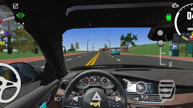 рассказываю про Альфу Ромео Джулию в симуляторе автомобиля 2