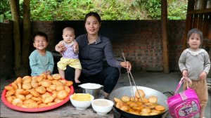 Как приготовить гигантские пончики, чтобы мой маленький сын мог их съесть и продать на рынке.