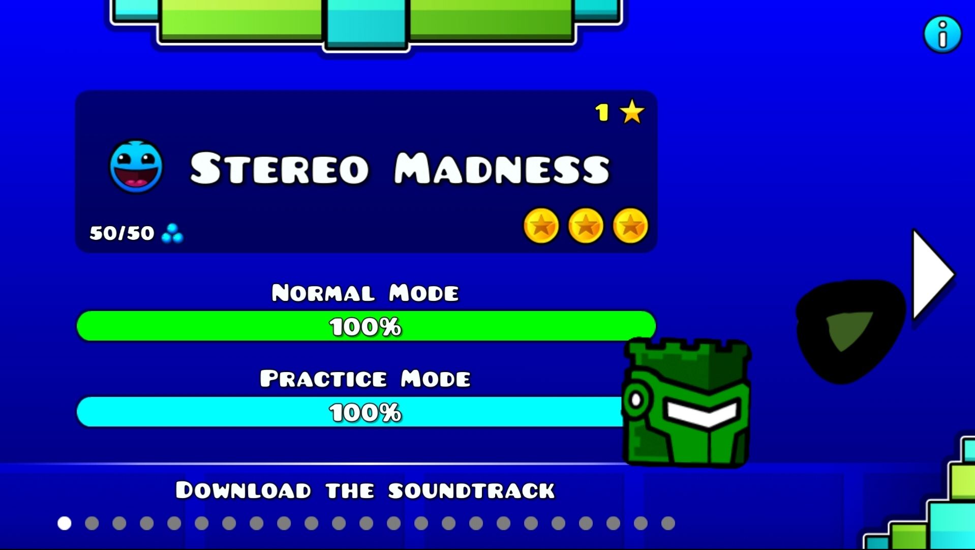 По какому порядку я начал проходить официальные уровни в Geometry Dash