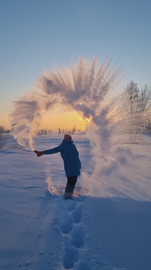 #морозный челлендж