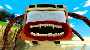 Стремительно убегаем от монстра АВТОБУСА ПОЖИРАТЕЛЯ / BUS EATER в Гаррис Мод | Garry's Mod | Gmod