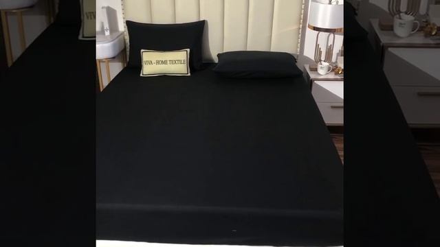 Комплект постельного белья Однотонный Сатин «Ночная тишина»