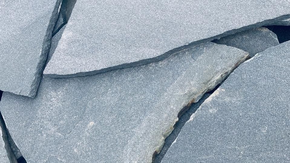 Плитняк песчаник серо-синий