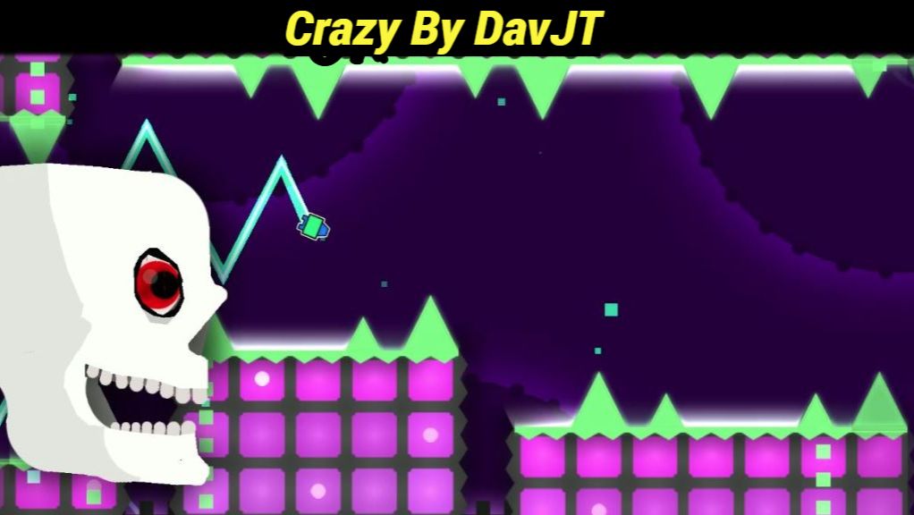 Crazy | By DavJT | Hard Demon | 1 coins | Geomerty Dash
